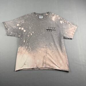 Budnik Wheels Bleached Graphic T Shirt Gray Medium